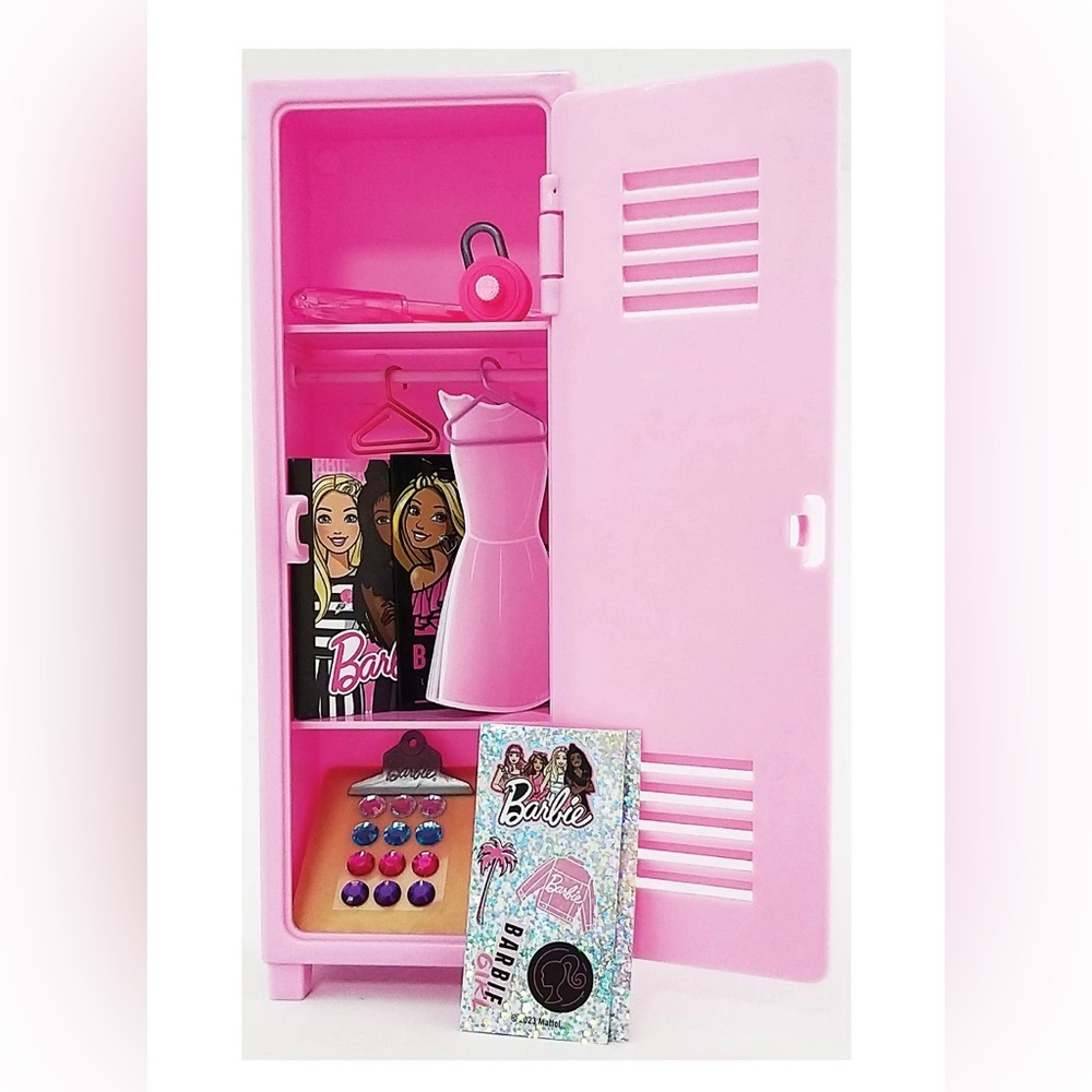 NEW Barbie Locker Art & Craft Activity Set - Picture 3 of 8